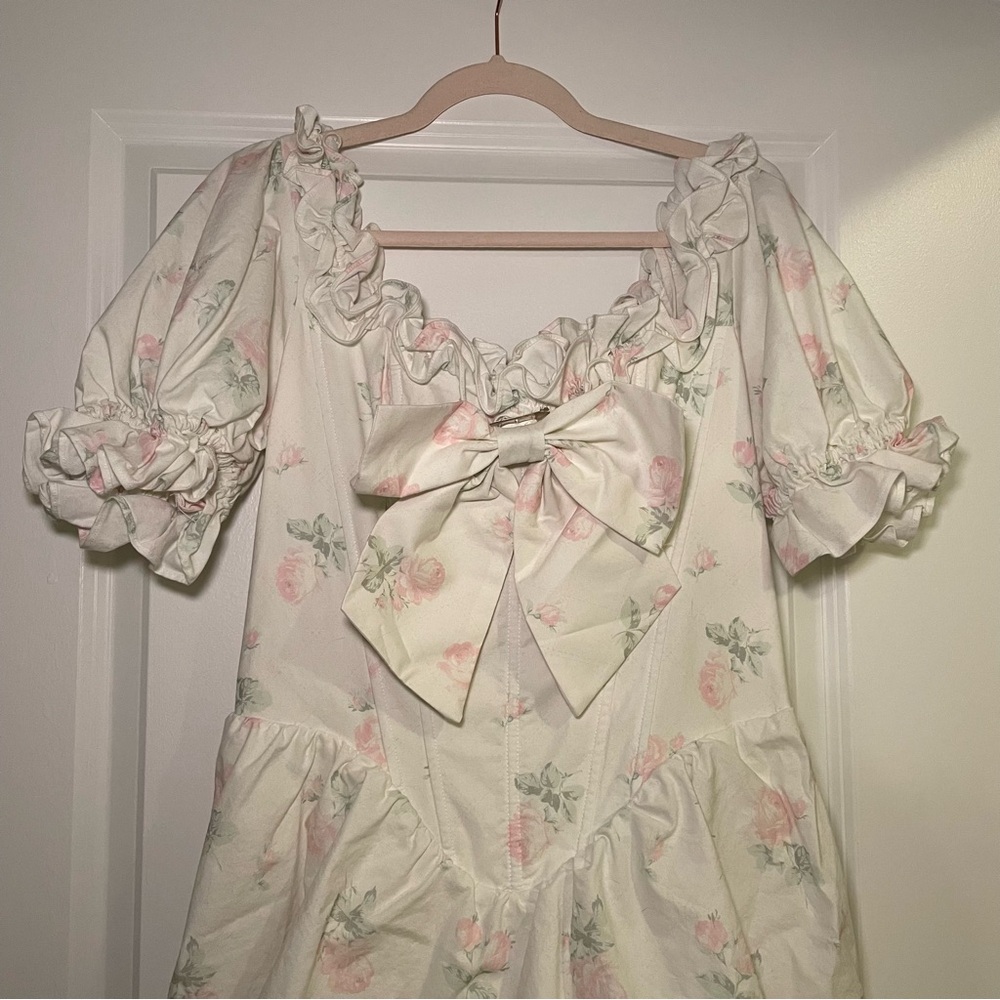 Lacemade bloom in coral island dress
